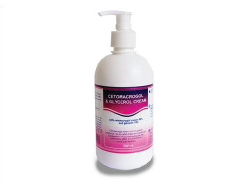 Cetomacrogol 90% + Glycerin 10% Cream 500ml-Evara-Matakana Pharmacy
